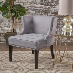 Flash Sale 👏 Adelina Occasional Chair - Christopher Knight Home Gray 😀