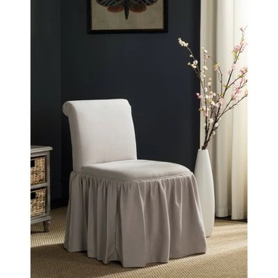 Cheapest 👏 Ivy Vanity Chair - Taupe - Safavieh 😀 3 Cheapest 👏 Ivy Vanity Chair - Taupe - Safavieh 😀