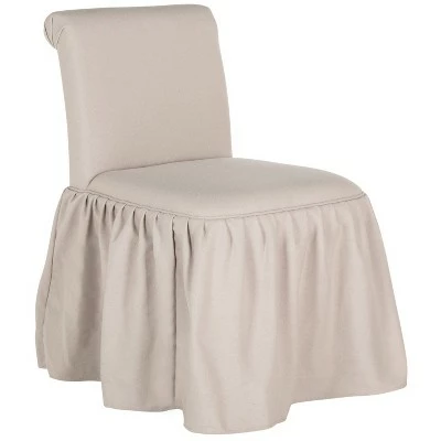 Cheapest 👏 Ivy Vanity Chair - Taupe - Safavieh 😀 4 Cheapest 👏 Ivy Vanity Chair - Taupe - Safavieh 😀 - Image 2