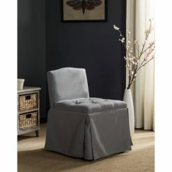 Coupon ❤️ Betsy Vanity Chair - Gray / Taupe - Safavieh ⌛