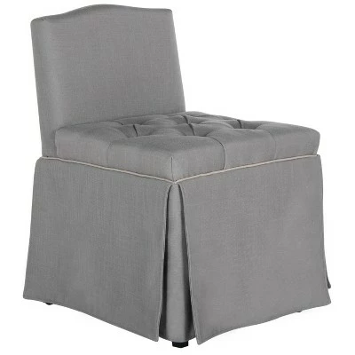 Coupon ❤️ Betsy Vanity Chair - Gray / Taupe - Safavieh ⌛ 4 Coupon ❤️ Betsy Vanity Chair - Gray / Taupe - Safavieh ⌛ - Image 2
