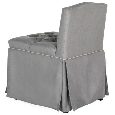Coupon ❤️ Betsy Vanity Chair - Gray / Taupe - Safavieh ⌛ 5 Coupon ❤️ Betsy Vanity Chair - Gray / Taupe - Safavieh ⌛ - Image 3