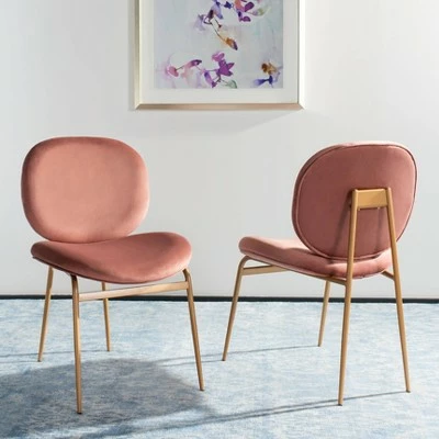 Cheap ๐ Set of 2 Jordana Round Side Chair Dusty Rose/Gold - Safavieh ๐ฅฐ 3 Cheap ๐ Set of 2 Jordana Round Side Chair Dusty Rose/Gold - Safavieh ๐ฅฐ