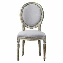 New 😍 Clairette Wood Traditional French Accent Chair Beige - Baxton Studio 😀