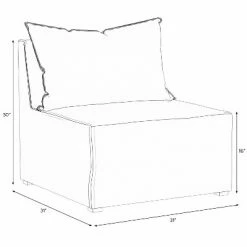 Cheap 😍 French Seamed Armless Chair Oblong Mustard - Project 62™ ✔️ -Living Room Chairs Sales unnamed file 7020