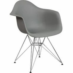 Flash Sale 😀 Alonza Series Plastic Chair with Arms and Chrome Base - Riverstone Furniture Collection Moss Gray 👍 -Living Room Chairs Sales unnamed file 7026