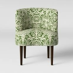 Coupon ❤️ Clary Curved Back Accent Chair - Opalhouse Pink & Cream Tropical Grass 🔔 -Living Room Chairs Sales unnamed file 7044