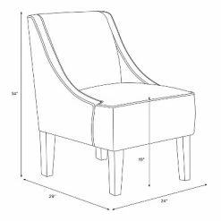 Top 10 🎁 Hudson Swoop Armchair Indigo - Threshold™ 😍 -Living Room Chairs Sales unnamed file 7128