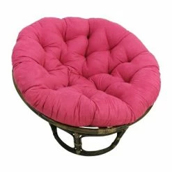 Discount 😀 42" Rattan Papasan Chair with Micro Suede Cushion - International Caravan Tangerine Dream 🔥 -Living Room Chairs Sales unnamed file 7132