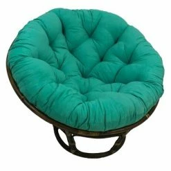 Discount 😀 42" Rattan Papasan Chair with Micro Suede Cushion - International Caravan Tangerine Dream 🔥 -Living Room Chairs Sales unnamed file 7137