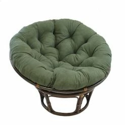 Discount 😀 42" Rattan Papasan Chair with Micro Suede Cushion - International Caravan Tangerine Dream 🔥 -Living Room Chairs Sales unnamed file 7139