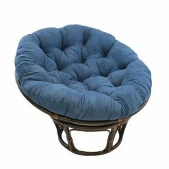 Discount 😀 42" Rattan Papasan Chair with Micro Suede Cushion - International Caravan Tangerine Dream 🔥 -Living Room Chairs Sales unnamed file 7140
