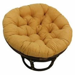 Discount 😀 42" Rattan Papasan Chair with Micro Suede Cushion - International Caravan Tangerine Dream 🔥 -Living Room Chairs Sales unnamed file 7142