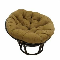 Discount 😀 42" Rattan Papasan Chair with Micro Suede Cushion - International Caravan Tangerine Dream 🔥 -Living Room Chairs Sales unnamed file 7145