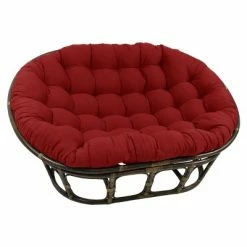 Cheapest 🧨 63"x45" Double Papasan with Twill Cushion - International Caravan Tangerine Dream ⌛ -Living Room Chairs Sales unnamed file 7183
