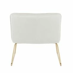 Budget 🧨 Casper Contemporary Upholstered Accent Chair - LumiSource Gold/black 💯 -Living Room Chairs Sales unnamed file 7191
