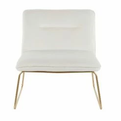 Budget 🧨 Casper Contemporary Upholstered Accent Chair - LumiSource Gold/black 💯 -Living Room Chairs Sales unnamed file 7192