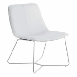 Hot Sale 🧨 Grayson Accent Chair - OSP Home Furnishings White Faux Leather/chrome Base 🤩 -Living Room Chairs Sales unnamed file 7237