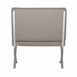 Deals ⭐ Studio Designs Home Atrium Bonded Leather Barcelona Chair Off-white 💯 -Living Room Chairs Sales unnamed file 7240