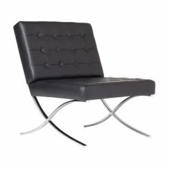 Deals ⭐ Studio Designs Home Atrium Bonded Leather Barcelona Chair Off-white 💯 -Living Room Chairs Sales unnamed file 7244