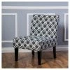 Hot Sale 🔥 Saloon Fabric Print Accent Chair - Christopher Knight Home Blue ✨