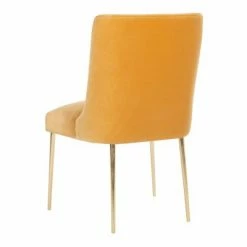 Deals ⭐ Nolita Velvet Accent Chair - Safavieh Mustard ✔️ -Living Room Chairs Sales unnamed file 7332