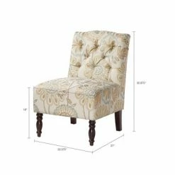 Buy ❤️ Madison Park Lola Tufted Armless Chair 🤩 -Living Room Chairs Sales unnamed file 7346