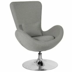 Best Pirce ❤️ Merrick Lane High-Back Egg Style Lounge Chair With 360° Swivel Metal Base ⭐ -Living Room Chairs Sales unnamed file 735