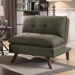 Flash Sale 🎉 Donnelly Tufted Chair Black/Light Oak - HOMES: Inside + Out ⌛