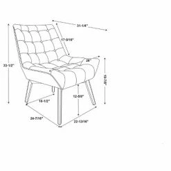Top 10 ❤️ Serena Accent Chair Tufted Linen Beige - Linon 💯 -Living Room Chairs Sales unnamed file 7368