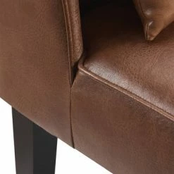New 👍 Leather Lounge Chair Brown - Teamson Home 👍 -Living Room Chairs Sales unnamed file 7373