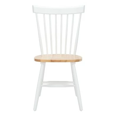 Cheapest 🥰 Set of 2 Parker Side Chairs White/Natural - Safavieh ❤️ 4 Cheapest 🥰 Set of 2 Parker Side Chairs White/Natural - Safavieh ❤️ - Image 2