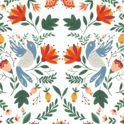 New ⌛ Robin Upholstered Chair Orange/White Floral - Skyline Furniture 😀 -Living Room Chairs Sales unnamed file 7415