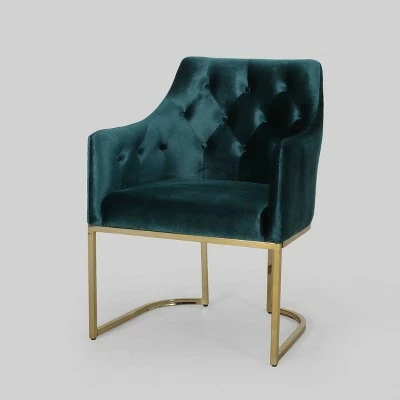 Cheapest ⭐ McDonough Modern Tufted Glam Accent Chair - Christopher Knight Home Teal 🎁 9 Cheapest ⭐ McDonough Modern Tufted Glam Accent Chair - Christopher Knight Home Teal 🎁 - Image 7