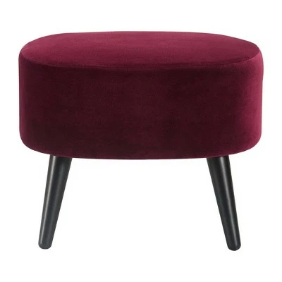 Best deal π Nico Mid Century Modern Accent Chair and Ottoman Set French Merlot Red Velvet - Adore Decor 𧨠3 Best deal π Nico Mid Century Modern Accent Chair and Ottoman Set French Merlot Red Velvet - Adore Decor π§¨