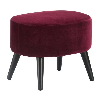 Best deal π Nico Mid Century Modern Accent Chair and Ottoman Set French Merlot Red Velvet - Adore Decor 𧨠8 Best deal π Nico Mid Century Modern Accent Chair and Ottoman Set French Merlot Red Velvet - Adore Decor 𧨠- Image 6