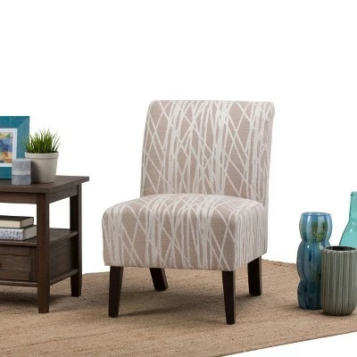 Buy ๐ 22" Mason Accent Chair Beige/White Patterned Fabric - WyndenHall ๐ 3 Buy ๐ 22" Mason Accent Chair Beige/White Patterned Fabric - WyndenHall ๐
