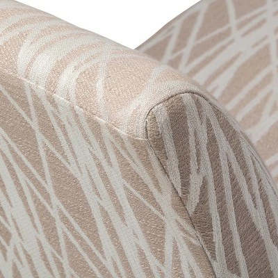 Buy ๐ 22" Mason Accent Chair Beige/White Patterned Fabric - WyndenHall ๐ 6 Buy ๐ 22" Mason Accent Chair Beige/White Patterned Fabric - WyndenHall ๐ - Image 4