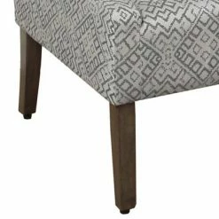 Brand new 😀 Geometric Pattern Fabric Upholstered Wooden Accent Chair with Swooping Armrests Gray/Brown - Benzara 😍 7 Brand new 😀 Geometric Pattern Fabric Upholstered Wooden Accent Chair with Swooping Armrests Gray/Brown - Benzara 😍 -Living Room Chairs Sales unnamed file 7511