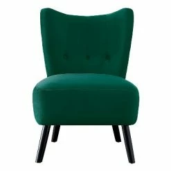 Top 10 ✔️ Homelegance Imani Mid Century Modern Velvet Accent Upholstered Living Room Bedroom Lounge Chair, Green (2 Pack) ✔️