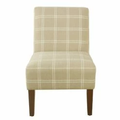 Best deal 🔔 Armless Accent Chair - HomePop Black Buffalo Check 😍 -Living Room Chairs Sales unnamed file 7554
