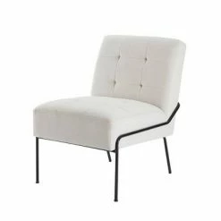 Best Pirce ⭐ eLuxury Armless Tufted Accent Chair 🎉 -Living Room Chairs Sales unnamed file 7589