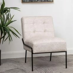 Best Pirce ⭐ eLuxury Armless Tufted Accent Chair 🎉 -Living Room Chairs Sales unnamed file 7595