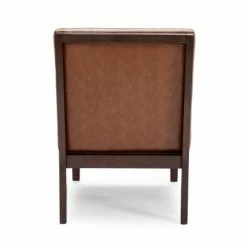 Outlet ⭐ Uintah Contemporary Tufted Accent Chair - Christopher Knight Home Midnight Black/dark Espresso 👍 -Living Room Chairs Sales unnamed file 7600