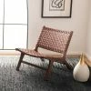 Buy 🔔 Luna Leather Woven Accent Chair - Safavieh 🎉 -Living Room Chairs Sales unnamed file 7619
