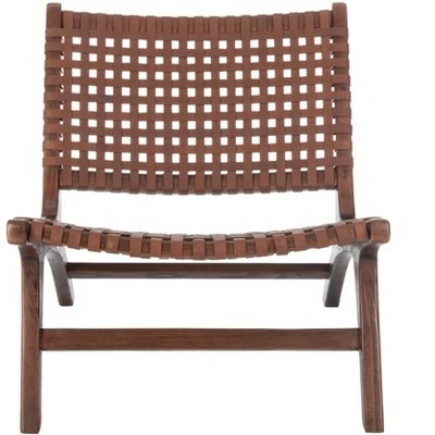 Buy ๐ Luna Leather Woven Accent Chair - Safavieh ๐ 4 Buy ๐ Luna Leather Woven Accent Chair - Safavieh ๐ - Image 2