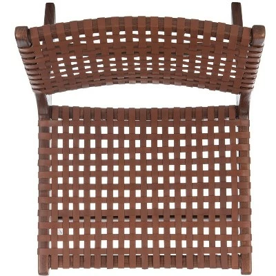 Buy ๐ Luna Leather Woven Accent Chair - Safavieh ๐ 8 Buy ๐ Luna Leather Woven Accent Chair - Safavieh ๐ - Image 6
