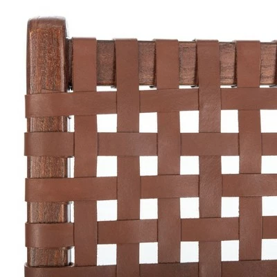 Buy ๐ Luna Leather Woven Accent Chair - Safavieh ๐ 9 Buy ๐ Luna Leather Woven Accent Chair - Safavieh ๐ - Image 7