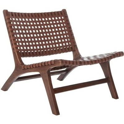 Buy ๐ Luna Leather Woven Accent Chair - Safavieh ๐ 11 Buy ๐ Luna Leather Woven Accent Chair - Safavieh ๐ - Image 9