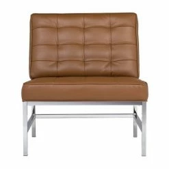 Budget 🎁 Ashlar Bonded Leather Tufted Chair - Studio Designs Home Black 🛒 -Living Room Chairs Sales unnamed file 7715